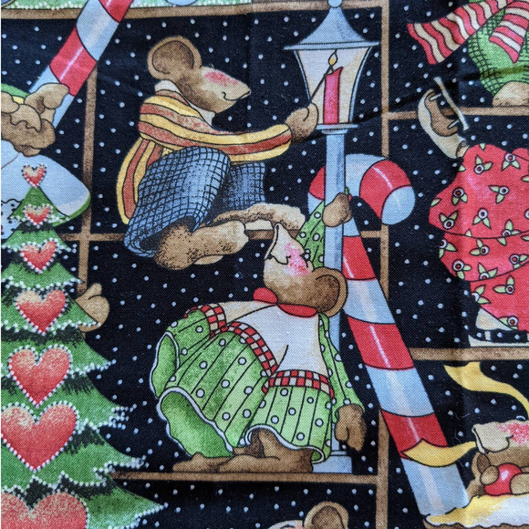 Vintage Daisy Kingdom "Celebrate Your Socks Off Allover Squares" Fabric 44" BTY - Picture 4 of 8